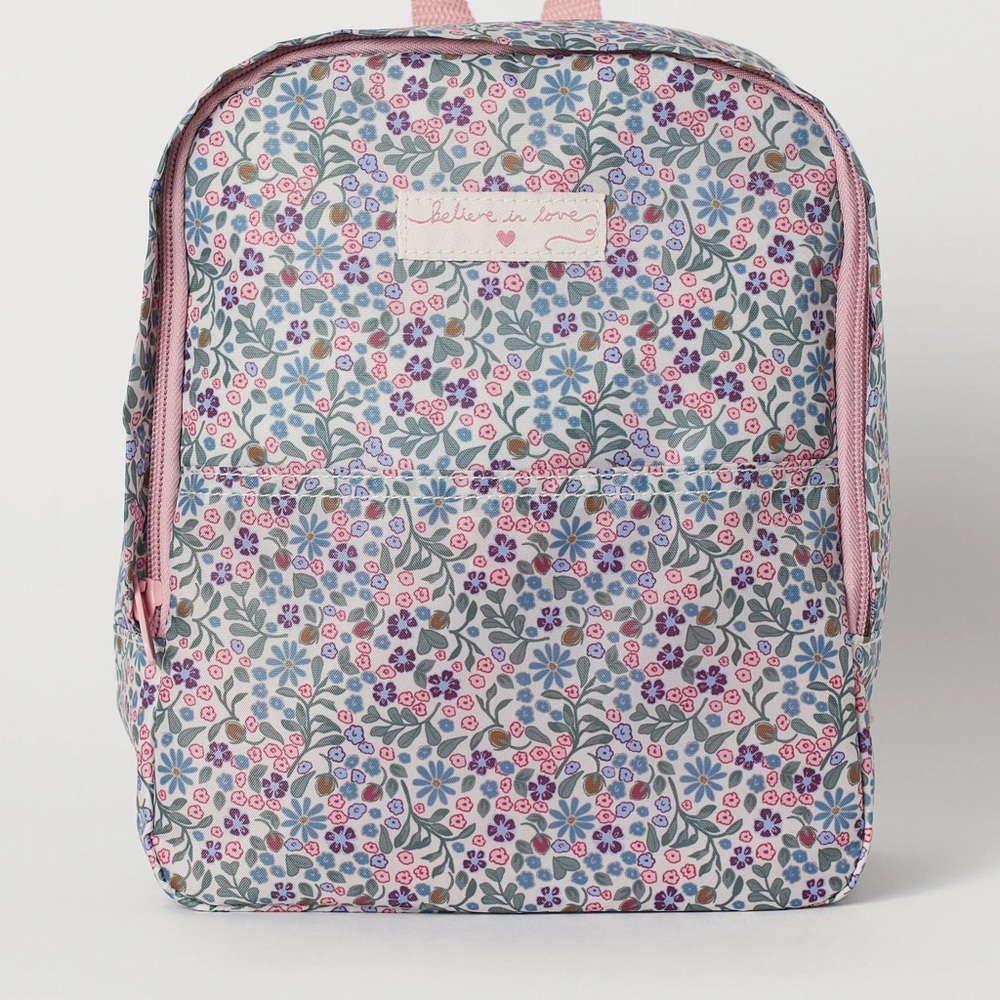 Floral Kids Backpack by H&M Brand - Pink and Blue
